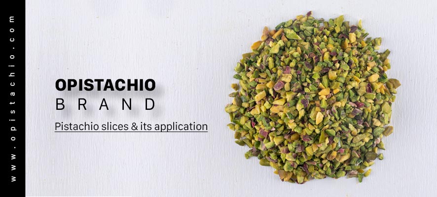 Sliced pistachios and Persian food